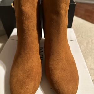 Alfani Tan Suede Ankle Booties